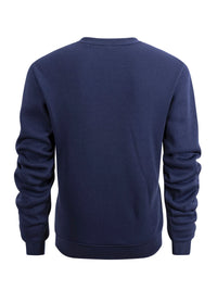 Men’s Crewneck Sweatshirt Solid Color Long Sleeve