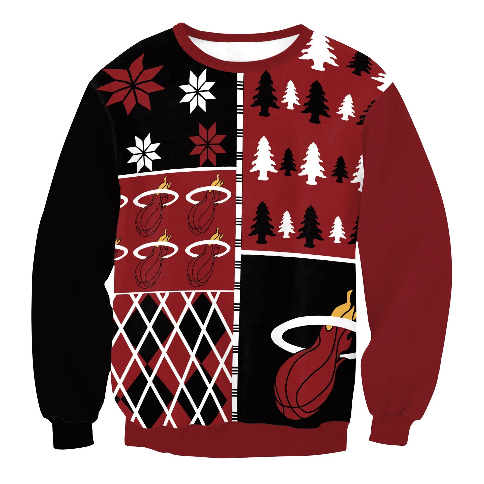 Dog Snowflake Reindeer Santa Ugly Christmas Sweater