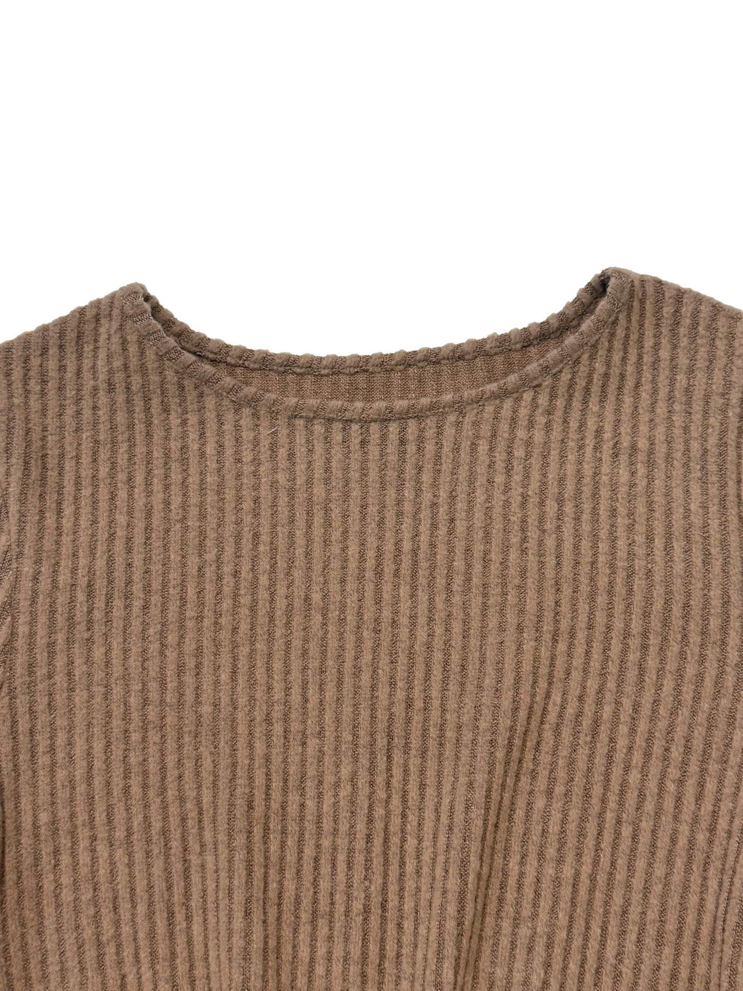 Solid Round Neck Belted Midi Dress