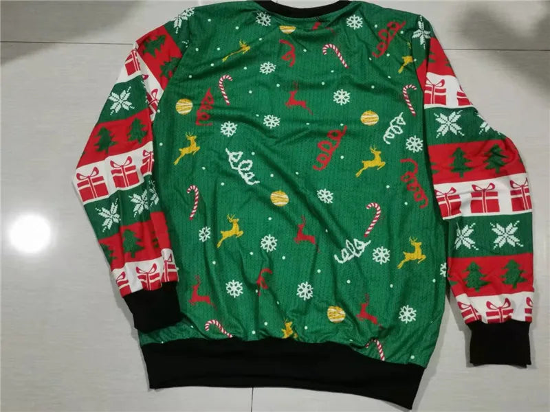 Dog Snowflake Reindeer Santa Ugly Christmas Sweater