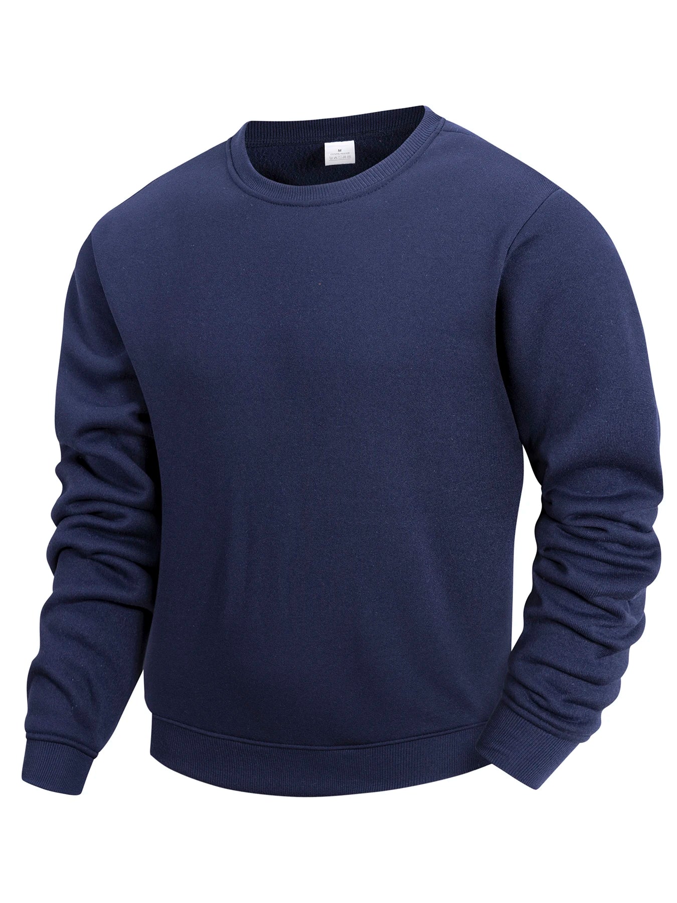 Men’s Crewneck Sweatshirt Solid Color Long Sleeve