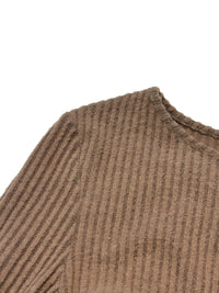 Solid Round Neck Belted Midi Dress