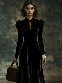 Elegant A Line Maxi Dress with Bow Detail