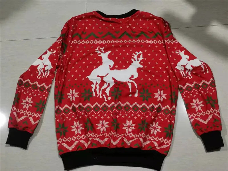 Dog Snowflake Reindeer Santa Ugly Christmas Sweater