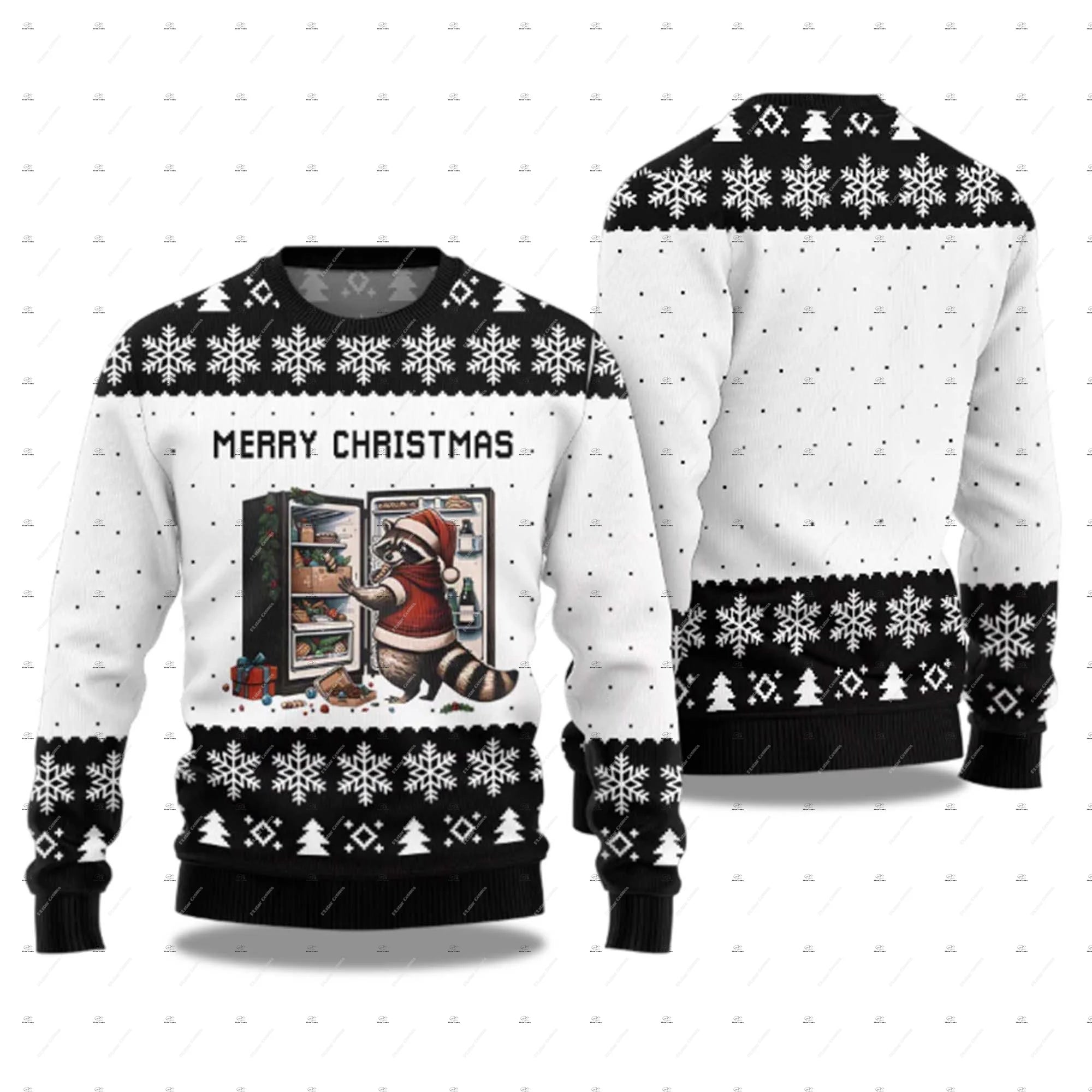 Jingle Balls Parody Ugly Christmas Sweater – Naughty Santa Crewneck