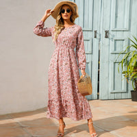 Bohemian Floral Chiffon Maxi Dress