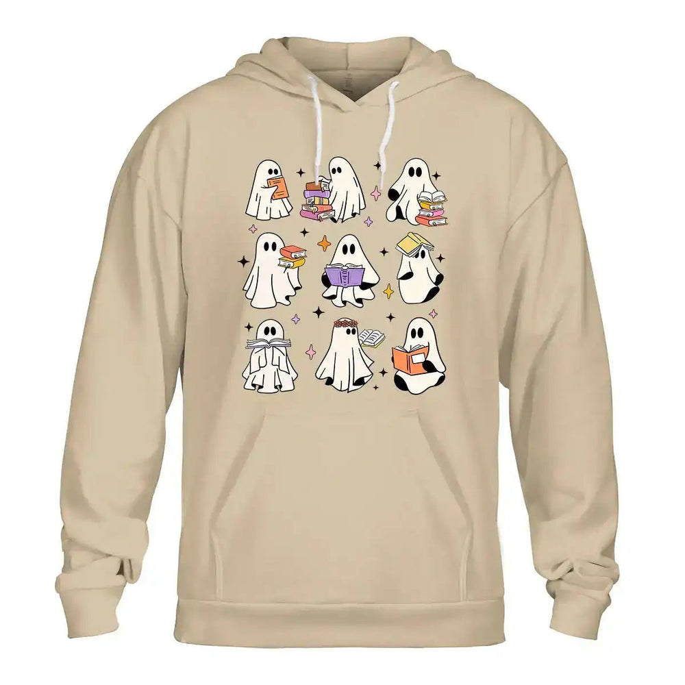 Trick or Read Ghost Shirt – Teacher Halloween Reading Shirt, Cute Bookish Ghost T-Shirt - Get Trend Merch