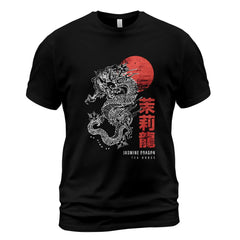 Vintage Jasmine Dragon Tea House Shirt – Avatar The Last Airbender Uncle Iroh Tee, Asian Dragon T-Shirt, Japanese Retro Style Shirt