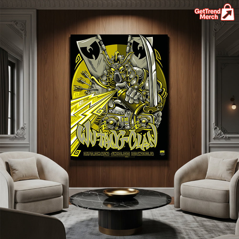 Wu-Tang Clan Los Angeles 2025 Poster Canvas – Collectionzz x Urban Aztec Concert Art