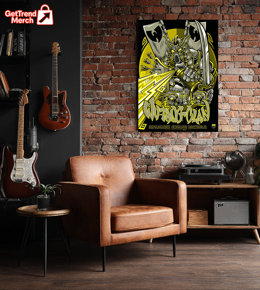 Wu-Tang Clan Los Angeles 2025 Poster Canvas – Collectionzz x Urban Aztec Concert Art - Get Trend Merch
