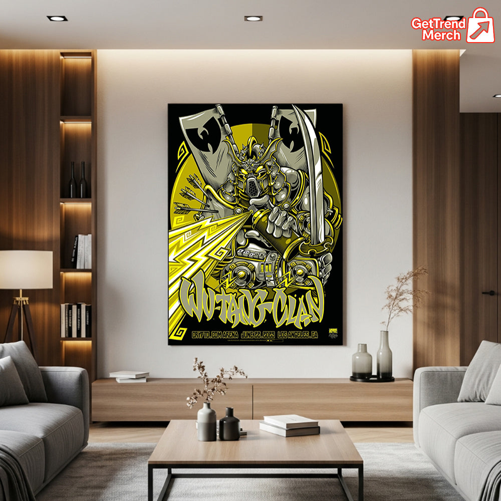 Wu-Tang Clan Los Angeles 2025 Poster Canvas – Collectionzz x Urban Aztec Concert Art