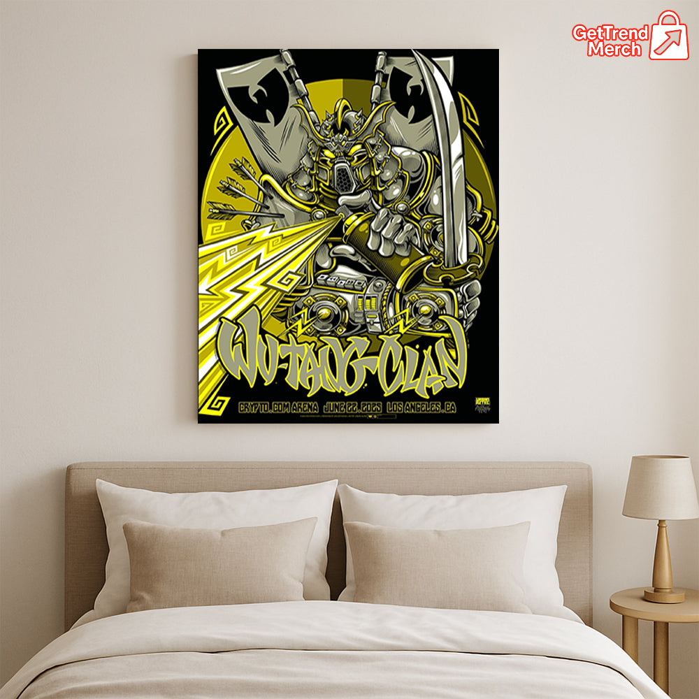 Wu-Tang Clan Los Angeles 2025 Poster Canvas – Collectionzz x Urban Aztec Concert Art