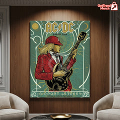 AC/DC PWR UP Tour Canvas Poster – June 26, 2025 “Tonight in Prague” Concert Art Print, Airport Letňany