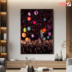 Coldplay Boston 2025 Poster – Music of the Spheres Tour – Gillette Stadium Show July 16, 2025 Canvas