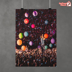 Coldplay Boston 2025 Poster – Music of the Spheres Tour – Gillette Stadium Show July 16, 2025 Canvas