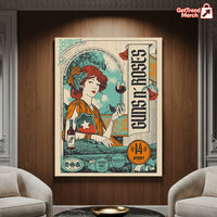 Guns N’ Roses – Because What You Want Tour – Santiago, Chile – Parque Estadio Nacional – Oct 14, 2025 Poster Canvas Wall Art - Get Trend Merch