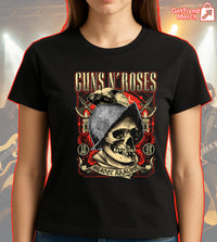 Guns N' Roses Concert Tour 2025 Hradec Králové Czech Republic June 15 Skull Art T-Shirt - Get Trend Merch