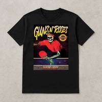 Guns N’ Roses Düsseldorf 2025 Skeleton Ping Pong Concert T-Shirt – Limited Edition Tour Merch - Get Trend Merch