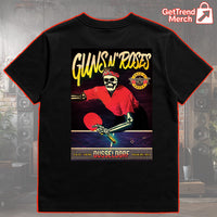 Guns N’ Roses Düsseldorf 2025 Skeleton Ping Pong Concert T-Shirt – Limited Edition Tour Merch - Get Trend Merch
