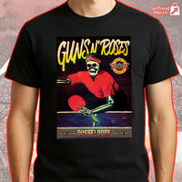 Guns N’ Roses Düsseldorf 2025 Skeleton Ping Pong Concert T-Shirt – Limited Edition Tour Merch - Get Trend Merch
