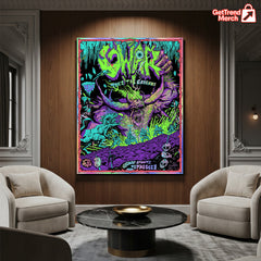 GWAR The Caverns Tennessee Poster Canvas – June 21, 2025 Concert Art by Cody Carpenter