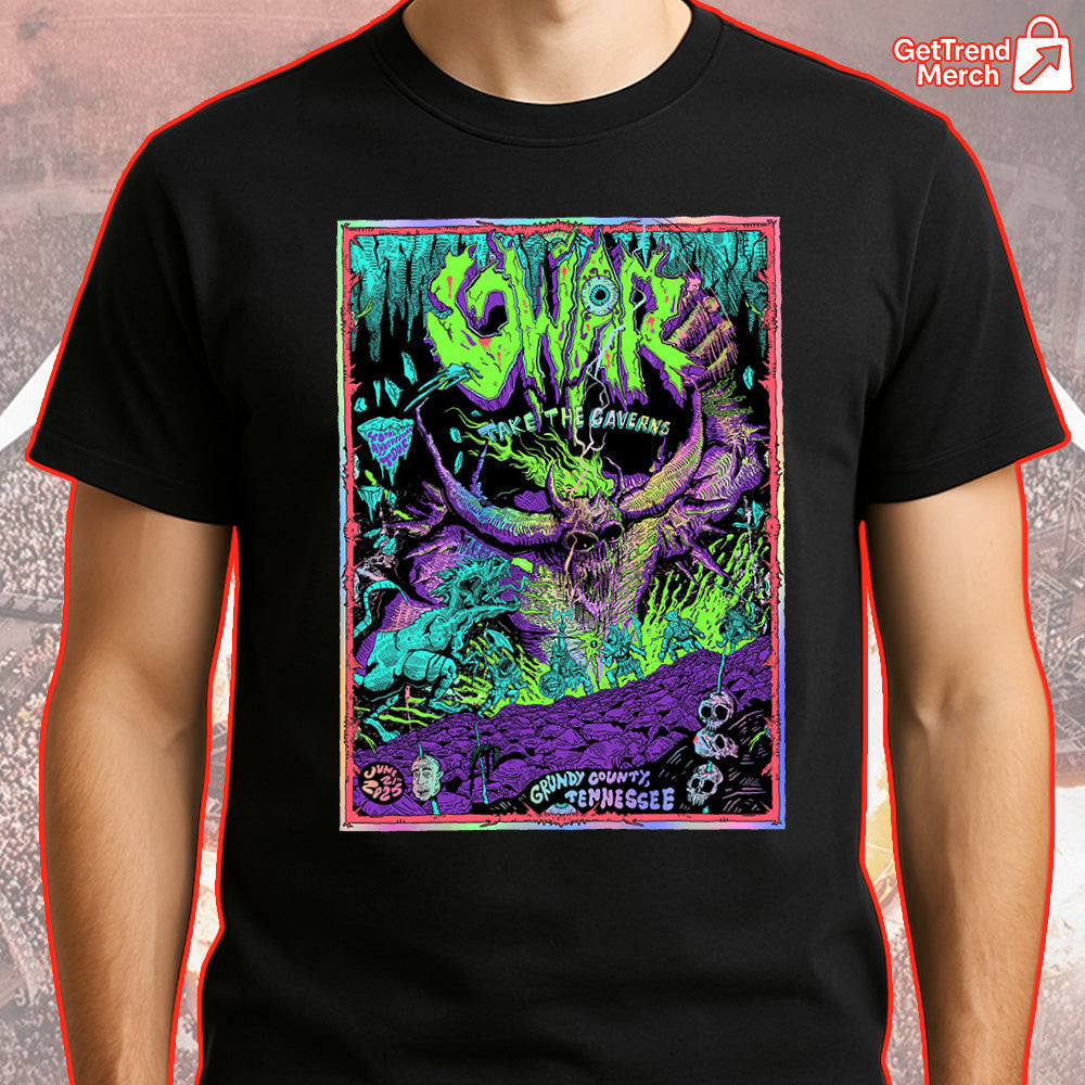 GWAR The Caverns Tennessee T-Shirt – June 21, 2025 Concert Tee by Cody Carpenter - Get Trend Merch
