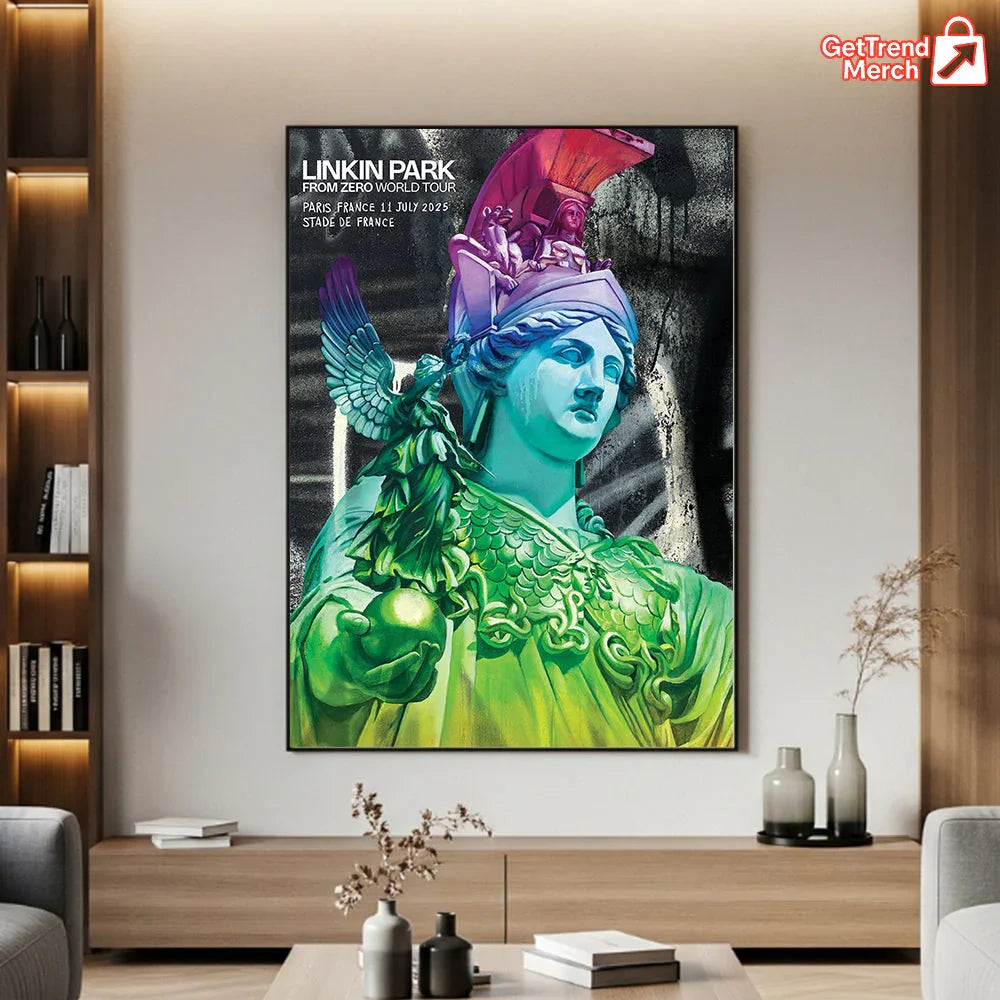 Linkin Park Concert Tour From Zero World Tour July 11, 2025 Paris, France Stade de France Limited Edition Canvas Wall Art Poster - Get Trend Merch