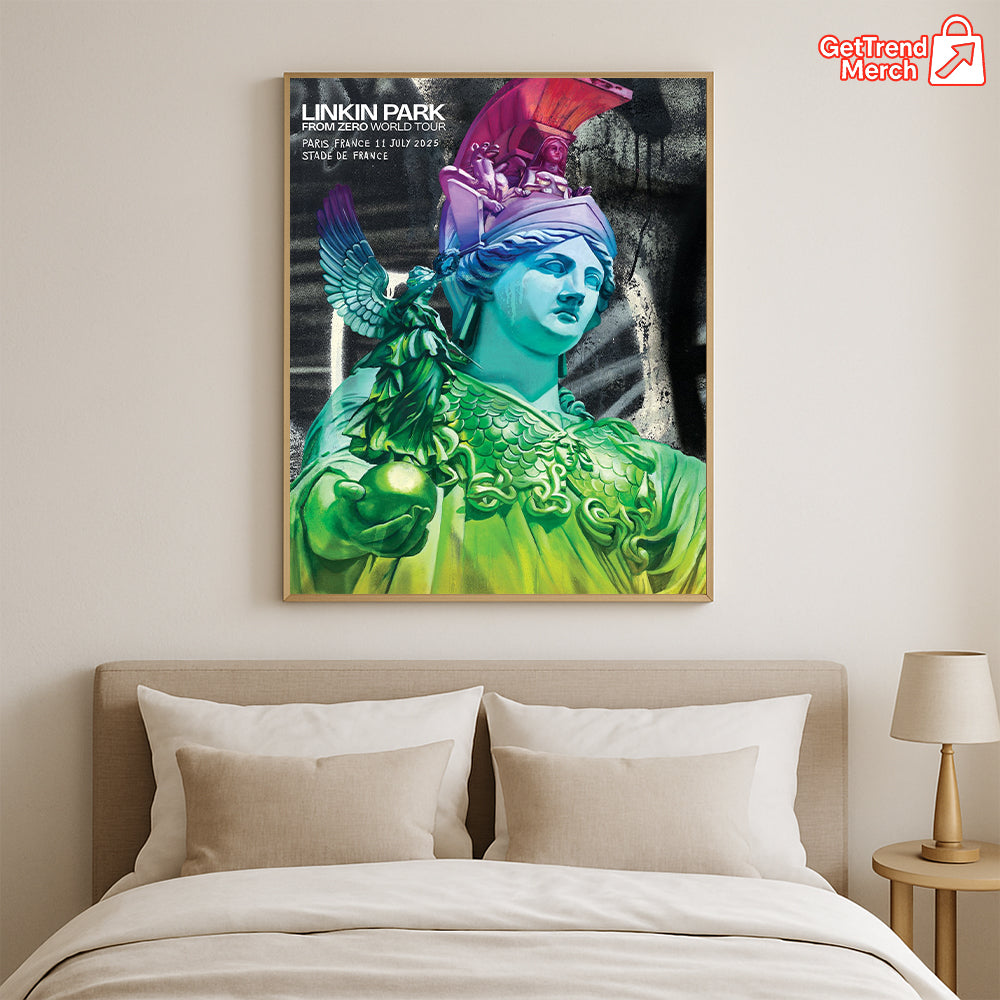 Linkin Park Concert Tour From Zero World Tour July 11, 2025 Paris, France Stade de France Limited Edition Canvas Wall Art Poster