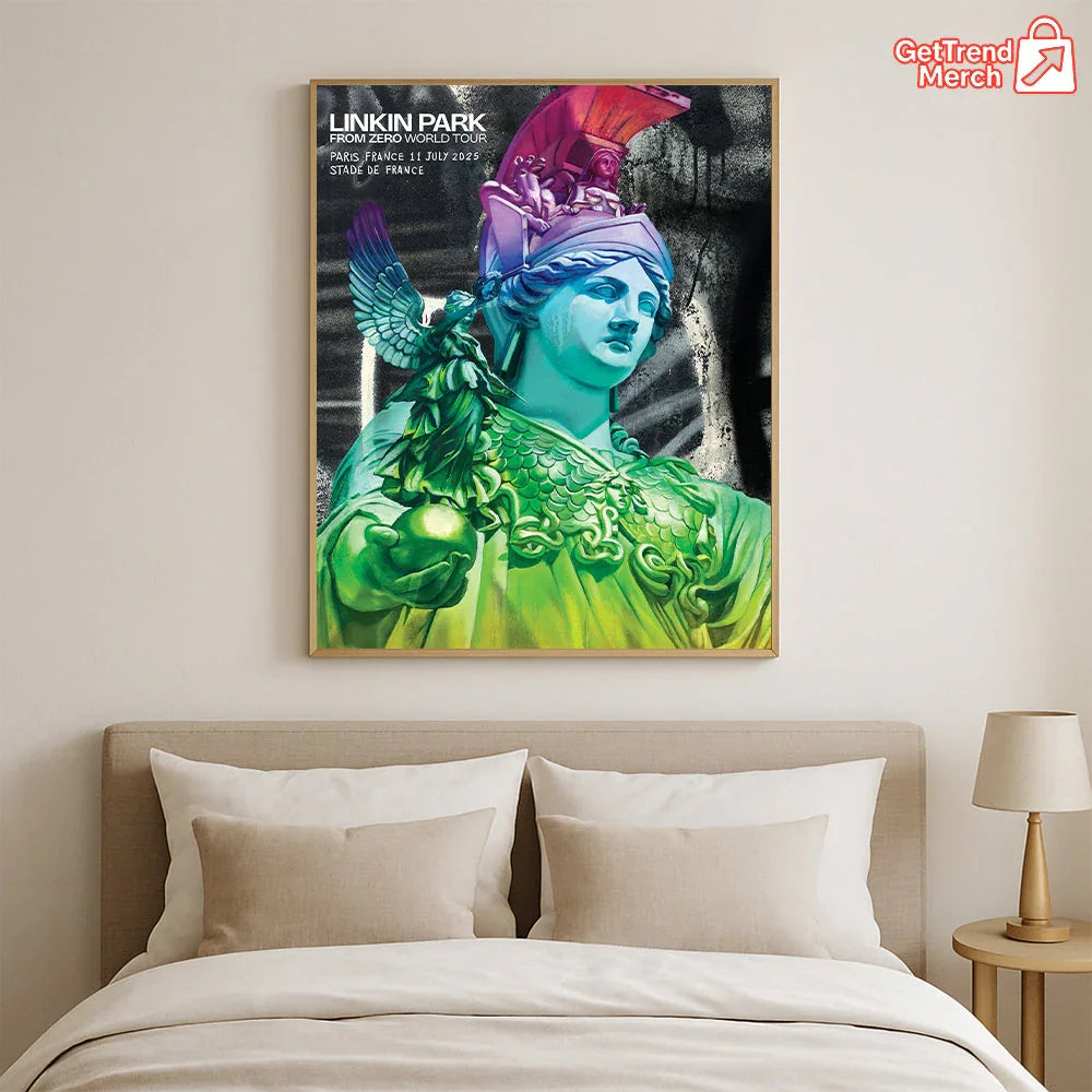 Linkin Park Concert Tour From Zero World Tour July 11, 2025 Paris, France Stade de France Limited Edition Canvas Wall Art Poster - Get Trend Merch