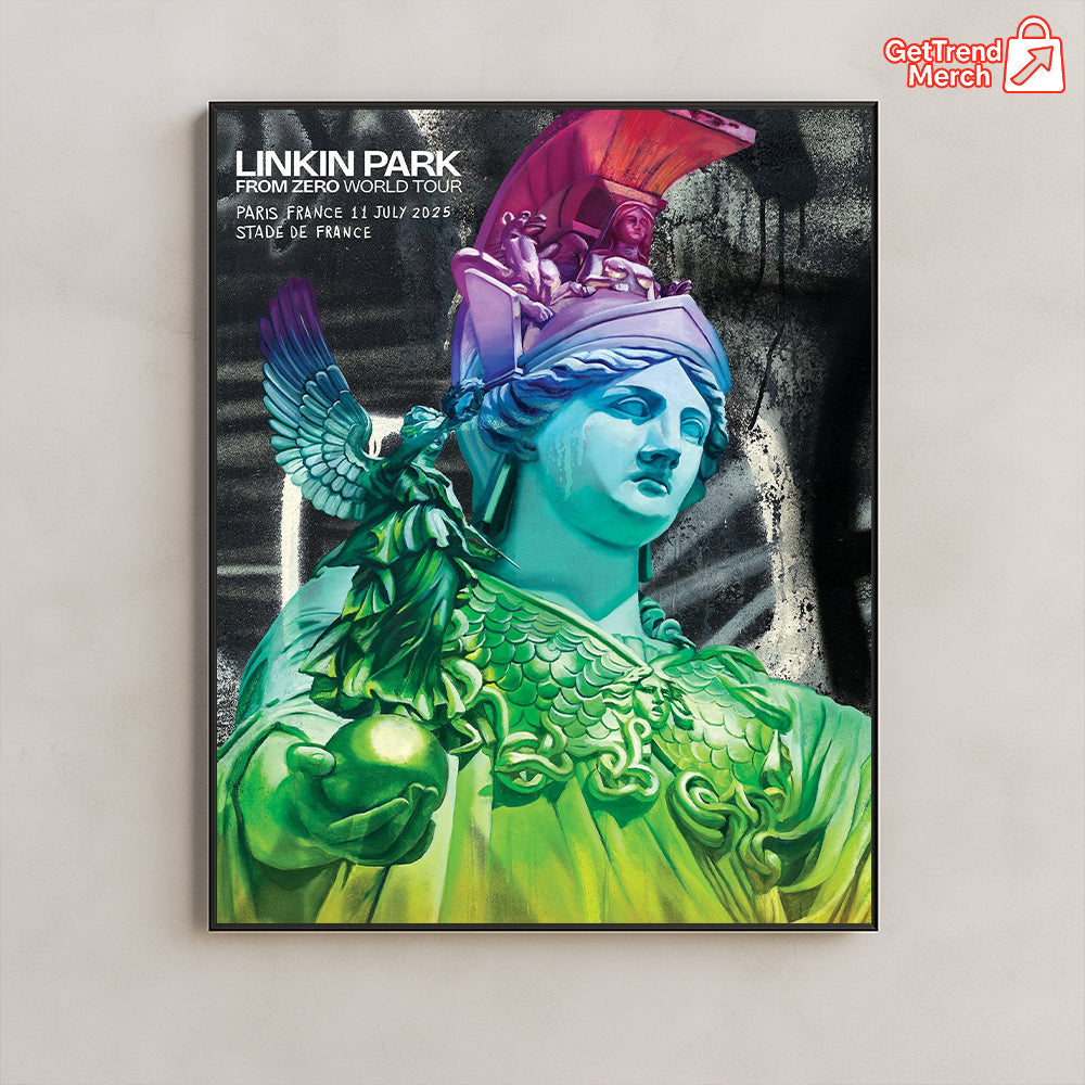 Linkin Park Concert Tour From Zero World Tour July 11, 2025 Paris, France Stade de France Limited Edition Canvas Wall Art Poster