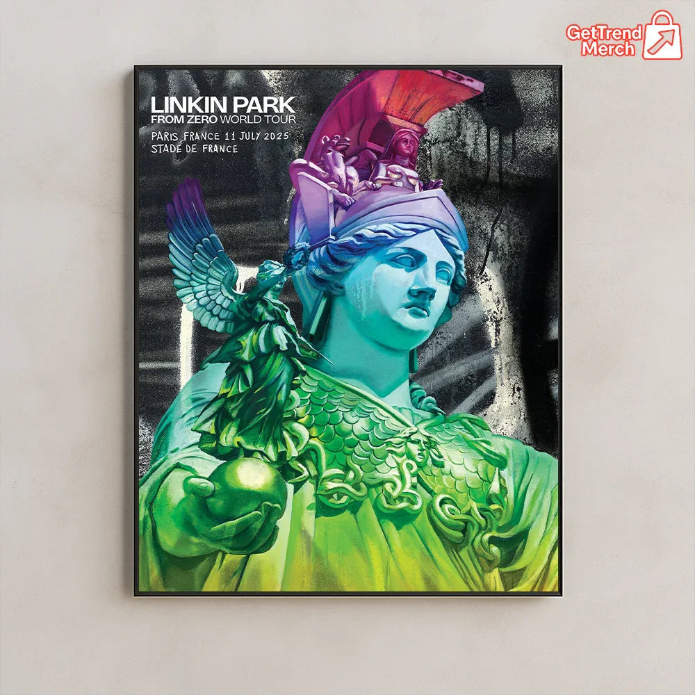 Linkin Park Concert Tour From Zero World Tour July 11, 2025 Paris, France Stade de France Limited Edition Canvas Wall Art Poster - Get Trend Merch