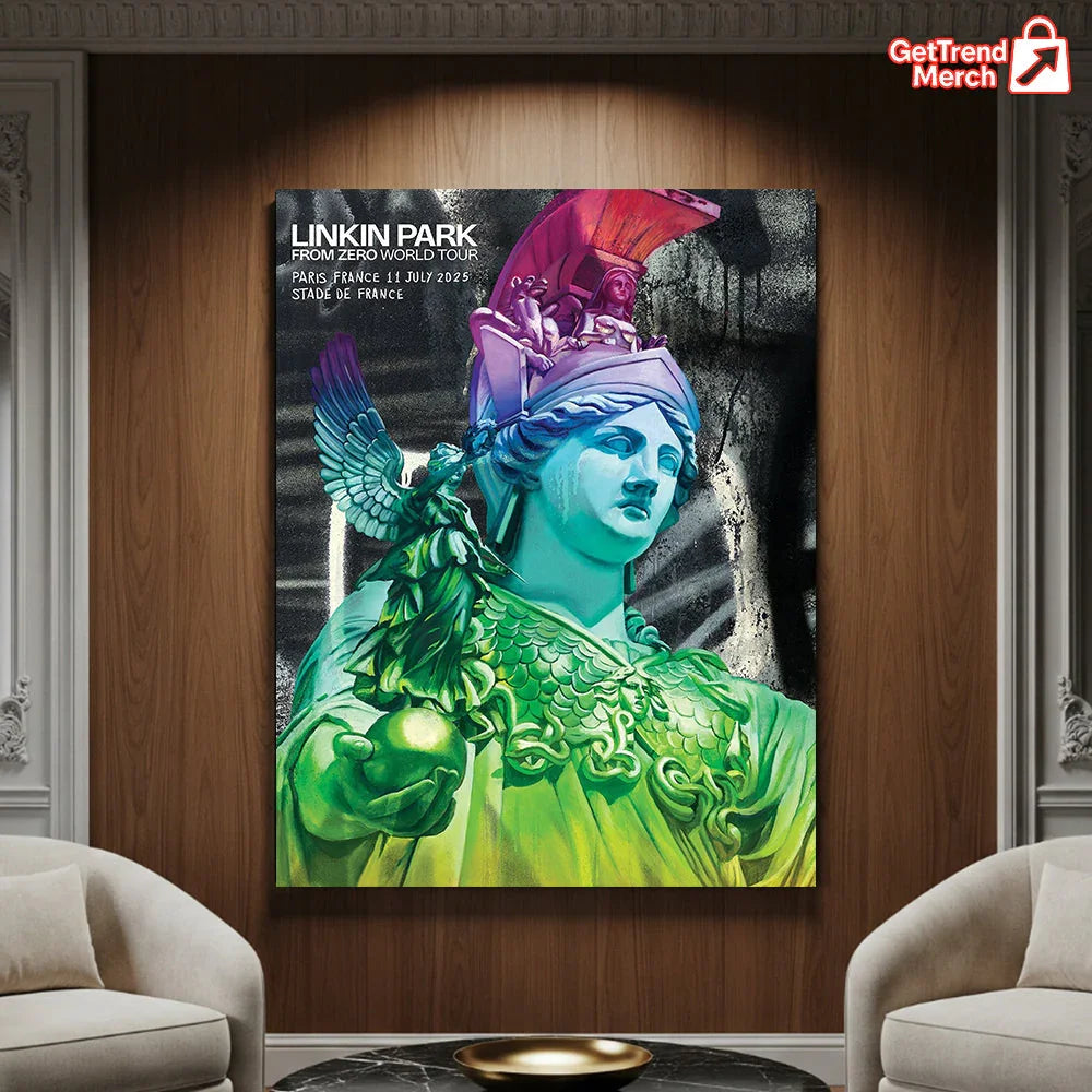 Linkin Park Concert Tour From Zero World Tour July 11, 2025 Paris, France Stade de France Limited Edition Canvas Wall Art Poster - Get Trend Merch
