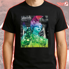 Linkin Park Concert Tour From Zero World Tour July 11, 2025 Paris, France Stade de France Statue Art Official Band T-Shirt