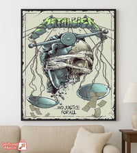 Metallica …And Justice For All Poster Canvas Wall Art – 1988 Album Limited Edition Print - Get Trend Merch