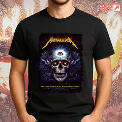 Metallica Charlotte 2025 Third Eye Skull T-Shirt | M72 Tour Official Tee – May 31 at Bank of America Stadium