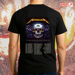 Metallica Charlotte 2025 Third Eye Skull T-Shirt | M72 Tour Official Tee – May 31 at Bank of America Stadium