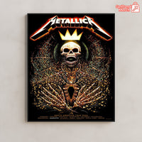 Metallica Charlotte Pop-Up Shop Poster – M72 World Tour 2025 Exclusive Art – North Carolina Canvas Wall Art - Get Trend Merch