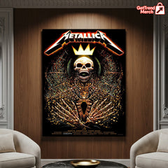 Metallica Charlotte Pop-Up Shop Poster – M72 World Tour 2025 Exclusive Art – North Carolina Canvas Wall Art