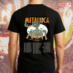 Metallica Concert Tour Load Era Until It Sleeps 2025 Skeleton Reaper Official Limited Edition Band T-Shirt