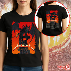 Metallica Concert Tour M72 North American Tour 2025 Santa Clara, Denver, Toronto Demon Poster Art Official T-Shirt, Hoodie, Sweatshirt