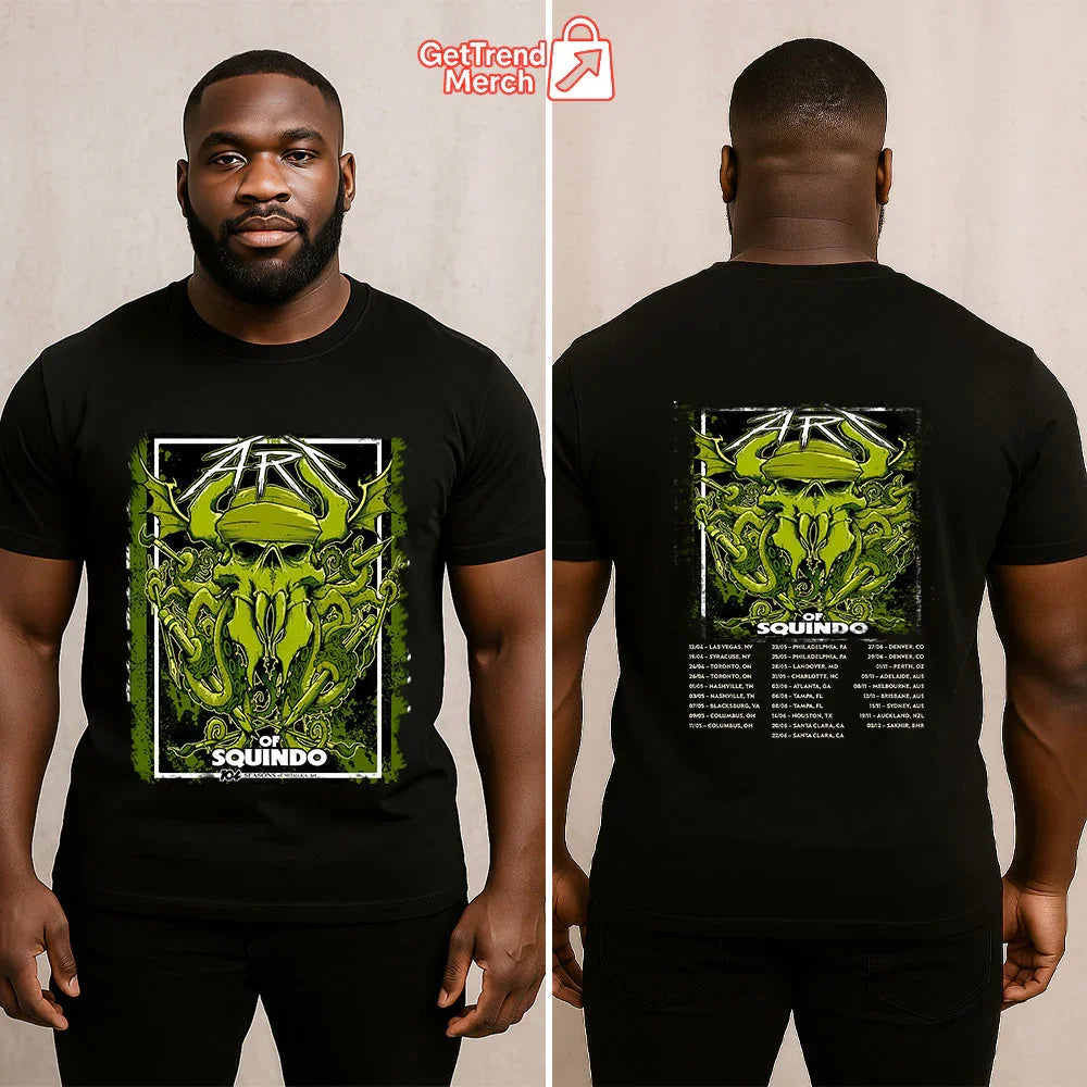 Metallica Concert Tour M72 The Art of Squindo 2025 Bay Area Exhibit 104 Seasons Artist Drop Official Limited Edition T-Shirt - Get Trend Merch