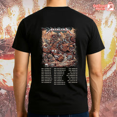 Metallica Concert Tour M72 World Tour - June 27, 2025 Denver, Colorado - Empower Field at Mile High - No Repeat Weekend Setlist Official Band T-Shirt