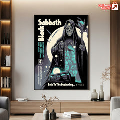 Metallica Concert Tour M72 World Tour July 5, 2025 Birmingham, England Villa Park Back To The Beginning Official Poster Canvas Wall Art