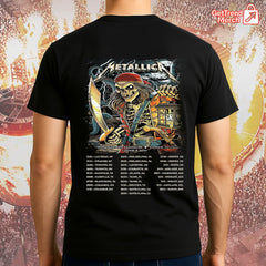 Metallica Concert Tour M72 World Tour June 8, 2025 Tampa, FL Raymond James Stadium Pirate Skeleton Official Band T-Shirt