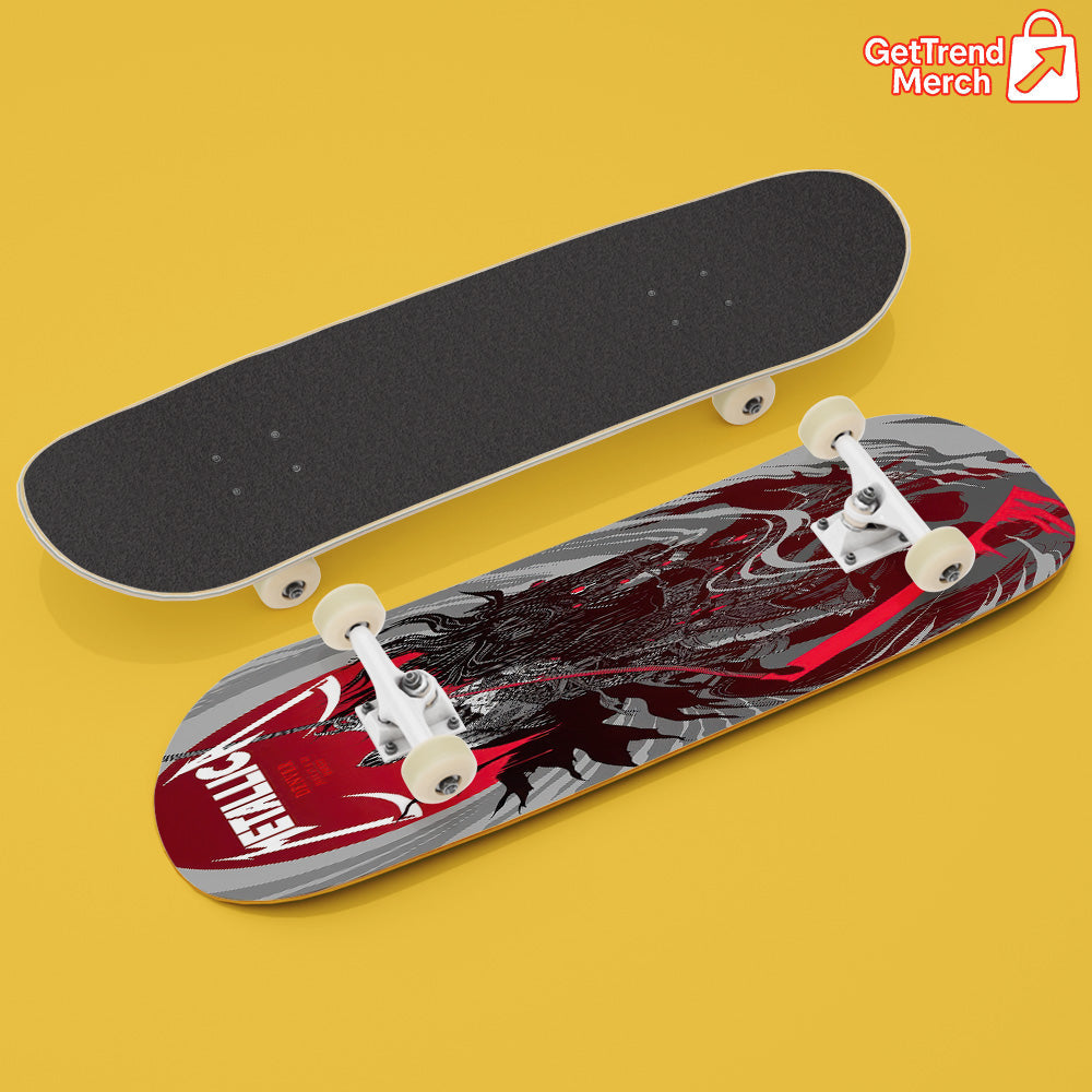 Metallica Denver 2025 Grim Rider Skateboard Deck | Limited Edition M72 Tour Art – June 27 & 29 Shows

