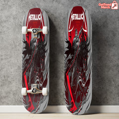Metallica Denver 2025 Grim Rider Skateboard Deck | Limited Edition M72 Tour Art – June 27 & 29 Shows

