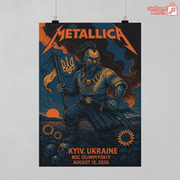 Metallica Kyiv Ukraine 2026 Poster Canvas Wall Art – NSC Olimpiyskiy Concert Exclusive - Get Trend Merch