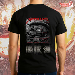 Metallica M72 Nashville 2025 Skull & Serpent T-Shirt | May 1 Nissan Stadium Show Tee