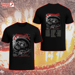 Metallica M72 Nashville 2025 Skull & Serpent T-Shirt | May 1 Nissan Stadium Show Tee