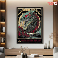 Metallica M72 North America Tour 2025 Canvas Poster – Rhys Cooper Artwork, Heavy Metal Wall Art Print - Get Trend Merch